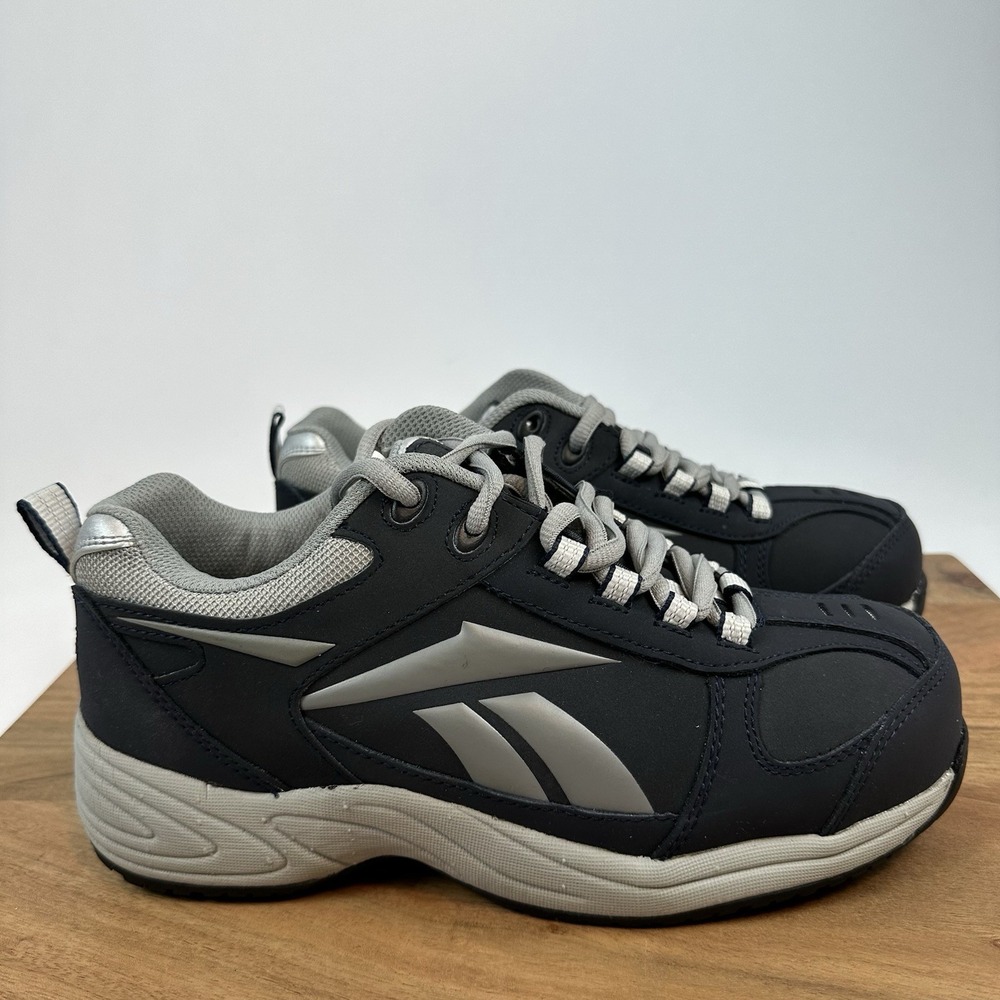 New Womens Reebok Work Jorie Navy Composite Toe Oxford Shoes Sneakers Sz 9 M